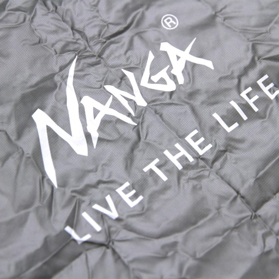 ナンガ メンズ レディース エコバッグ 正規販売店 NANGA コンパクト 鞄 NANGA POCKETABLE ECO BAG (LIVE THE LIFE) GRY NA2253-3A205 GREY｜mixon｜08