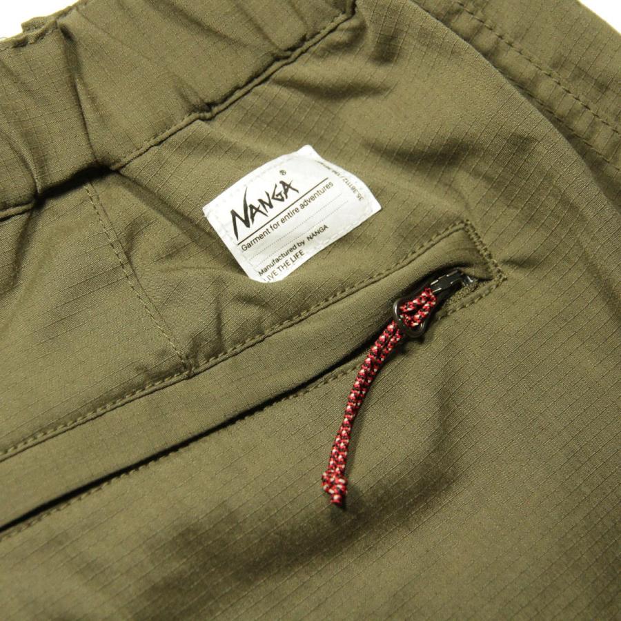 ナンガ ボトムス メンズ 正規販売店 NANGA ショートパンツ ナイロンショートパンツ HINOC RIPSTOP FIELD SHORTS NW2421-1I208-A ARMY GREEN | NANGA | 08