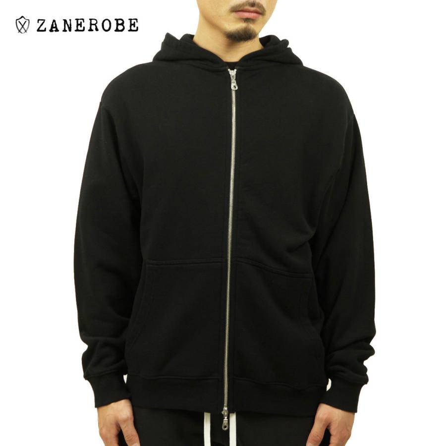 ゼンローブ パーカー メンズ 正規販売店 ZANEROBE ジップアップパーカー ORGO HOOD ZIP SWEAT BLACK 411-NR | ZANEROBE