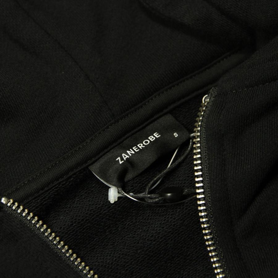 ゼンローブ パーカー メンズ 正規販売店 ZANEROBE ジップアップパーカー ORGO HOOD ZIP SWEAT BLACK 411-NR | ZANEROBE | 08