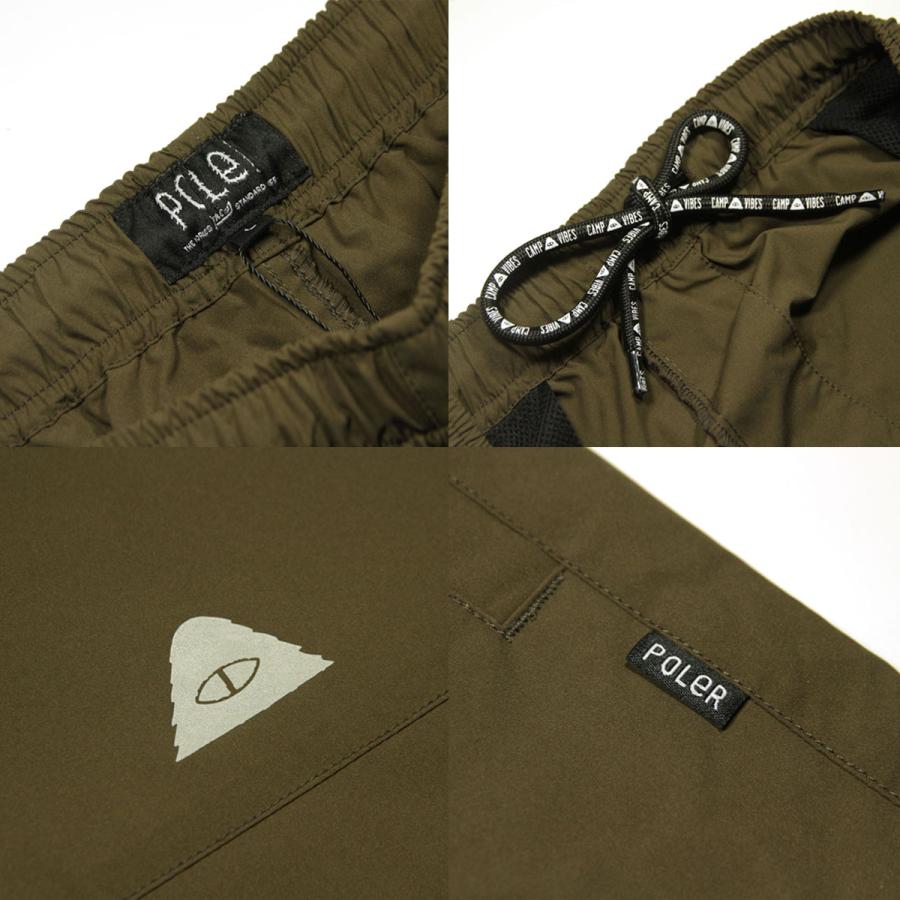 【ボーナスストア 誰でも+5% 1/18 0:00〜1/19 23:59】 ポーラー メンズ ショートパンツ 正規販売店 POLER ドライ ハーフパンツ RELOP 2 DRY SHORTS DC 241M | POLeR | 08