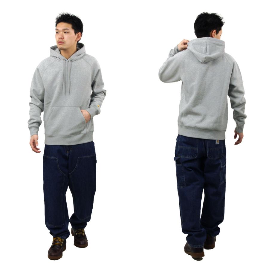 カーハート メンズ パーカー 正規品 CARHARTT WIP プルオーバー フーディー HOODED CHASE SWEATSHIRT PULLOVER PARKA GREY 父の日 プレゼント ラッピング_10