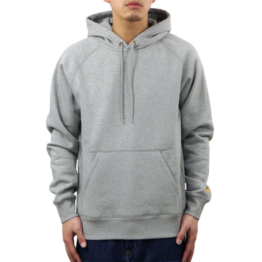 カーハート メンズ パーカー 正規品 CARHARTT WIP プルオーバー フーディー HOODED CHASE SWEATSHIRT PULLOVER PARKA GREY 父の日 プレゼント ラッピング_1