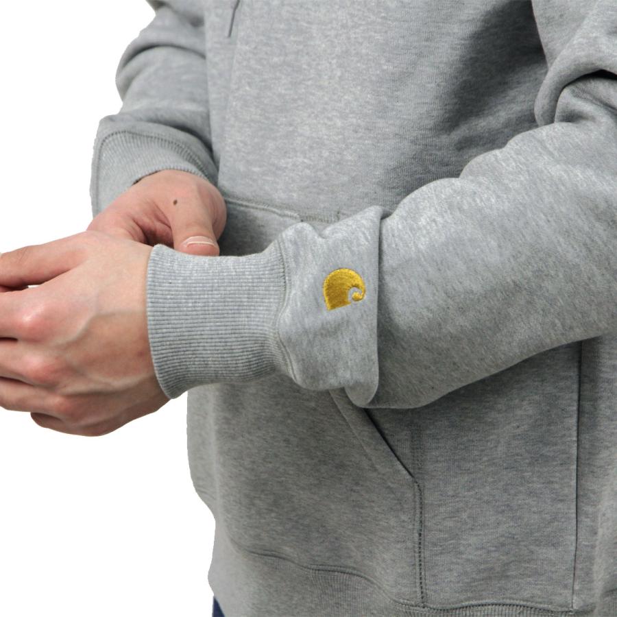 カーハート メンズ パーカー 正規品 CARHARTT WIP プルオーバー フーディー HOODED CHASE SWEATSHIRT PULLOVER PARKA GREY 父の日 プレゼント ラッピング_6