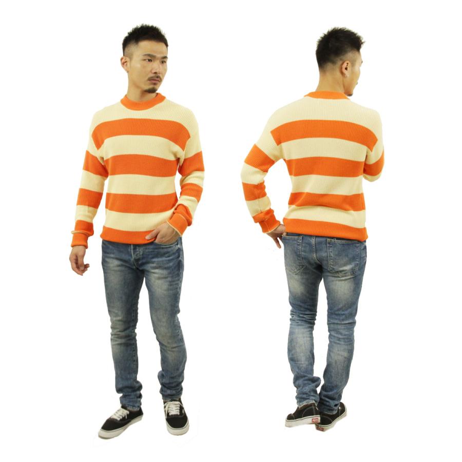 ホーンガーメント　オレンジ グレー セーター メンズ SCOTCH＆SODA（スコッチアンドソーダ） 【ボーナスストア 誰でも+5% 6