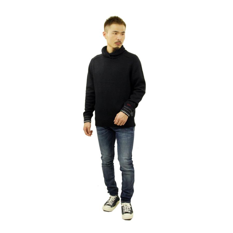 スコッチアンドソーダ セーター メンズ 正規販売店 SCOTCH&SODA ニット プルオーバーセーター WOOL-BLEND TWISTED COLLAR  父の日 プレゼント ラッピングの画像