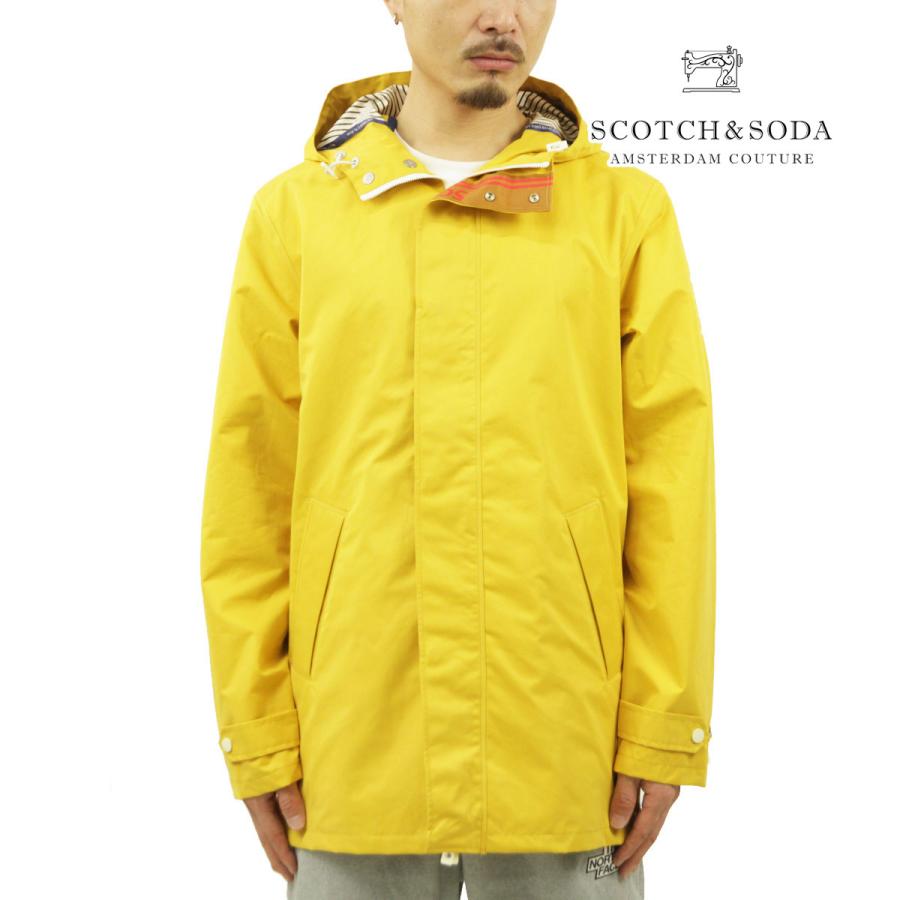 スコッチアンドソーダ レインコート メンズ 正規販売店 SCOTCH&SODA 雨具 ウォータープルーフ WATERPROOF HOODED クリスマス プレゼント ラッピング SCOTCH＆SODA（スコッチアンドソーダ） 10%OFFセール 【販売期間 1/13