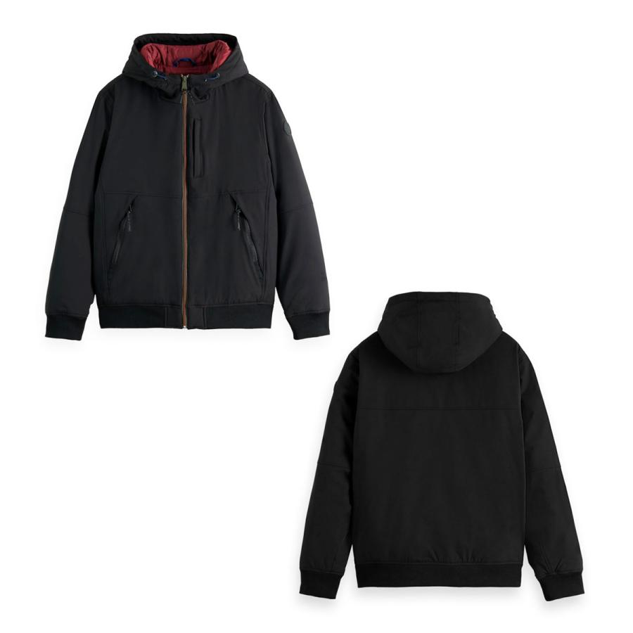 スコッチアンドソーダ ジャケット メンズ 正規販売店 SCOTCH&SODA アウター ストレッチ STRETCH HOODED JACKET BLACK 169096 0008 61802 08 | SCOTCH＆SODA | 04