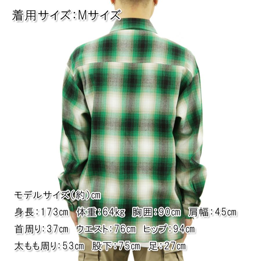 キャルトップ 長袖シャツ メンズ 正規品 CALTOP ACRYLIC OMBRE CHECK LONG SLEEVE SHIRTS カルトップ チェックシャツ ネルシャツ 2000LS GREEN / WHITE |  | 02