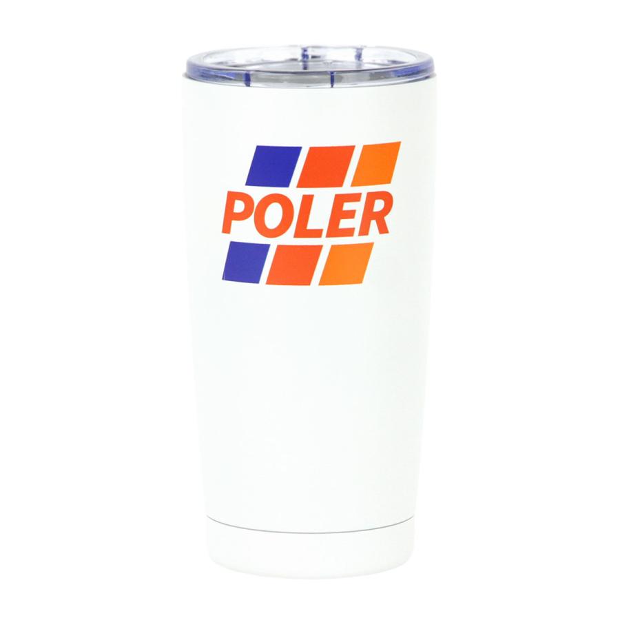 ポーラー タンブラー メンズ レディース 正規販売店 POLER アウトドア 水筒 蓋つき POLER 20 OZ TUMBLER TRD WHITE 22 クリスマス プレゼント ラッピング | POLeR | 01