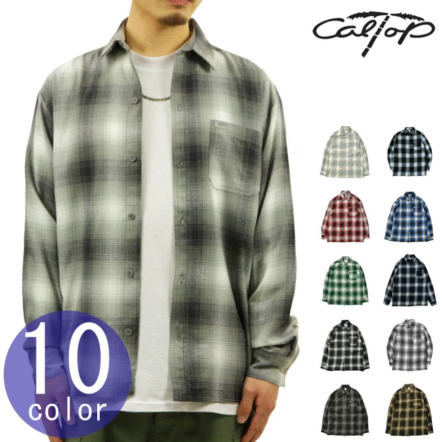 キャルトップ 長袖シャツ メンズ 正規品 CALTOP ACRYLIC OMBRE キャルトップ 長袖シャツ メンズ 正規品 CALTOP ACRYLIC OMBRE