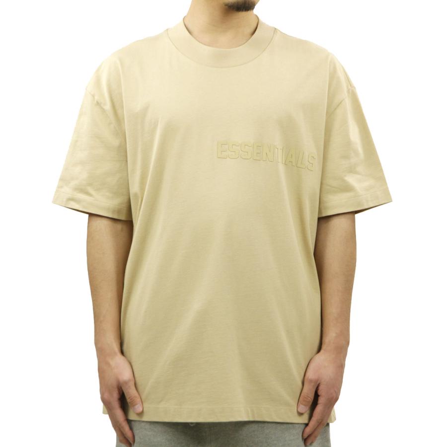 フィアオブゴッド fog essentials メンズ 半袖Tシャツ 正規品 FEAR OF GOD クルーネック ロゴ ESSENTIALS FEAR OF GOD T-SHIRT BEIGE | FEAR OF GOD | 01