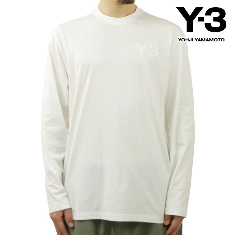ワイスリー ロンT メンズ 正規販売店 Y-3 トップス クルーネック 長袖 Tシャツ ロゴ M CLASSIC CHEST LOGO LONG SLEEVE TEE FN3362 WHITE | Y-3