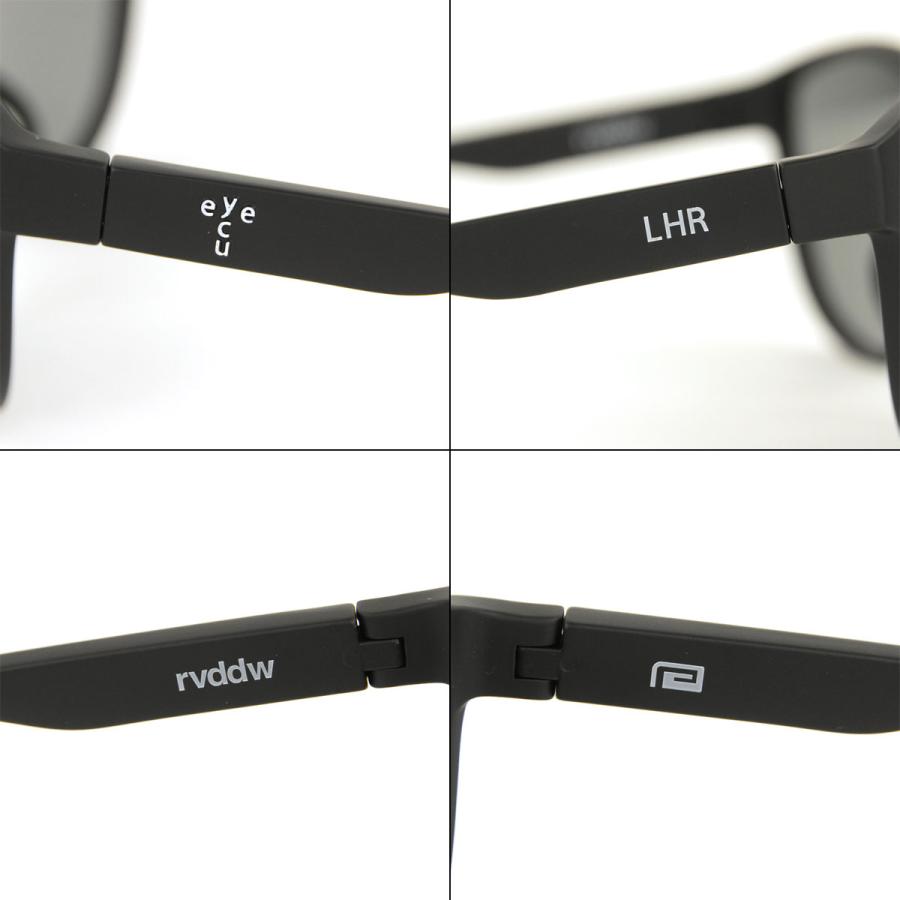 リバーサル メンズ レディース サングラス 正規販売店 REVERSAL アイシーユー コラボ eye c u SUNGLASSES LHR MATTE BLACK rveye001 MATTE BLACK | reversal | 08