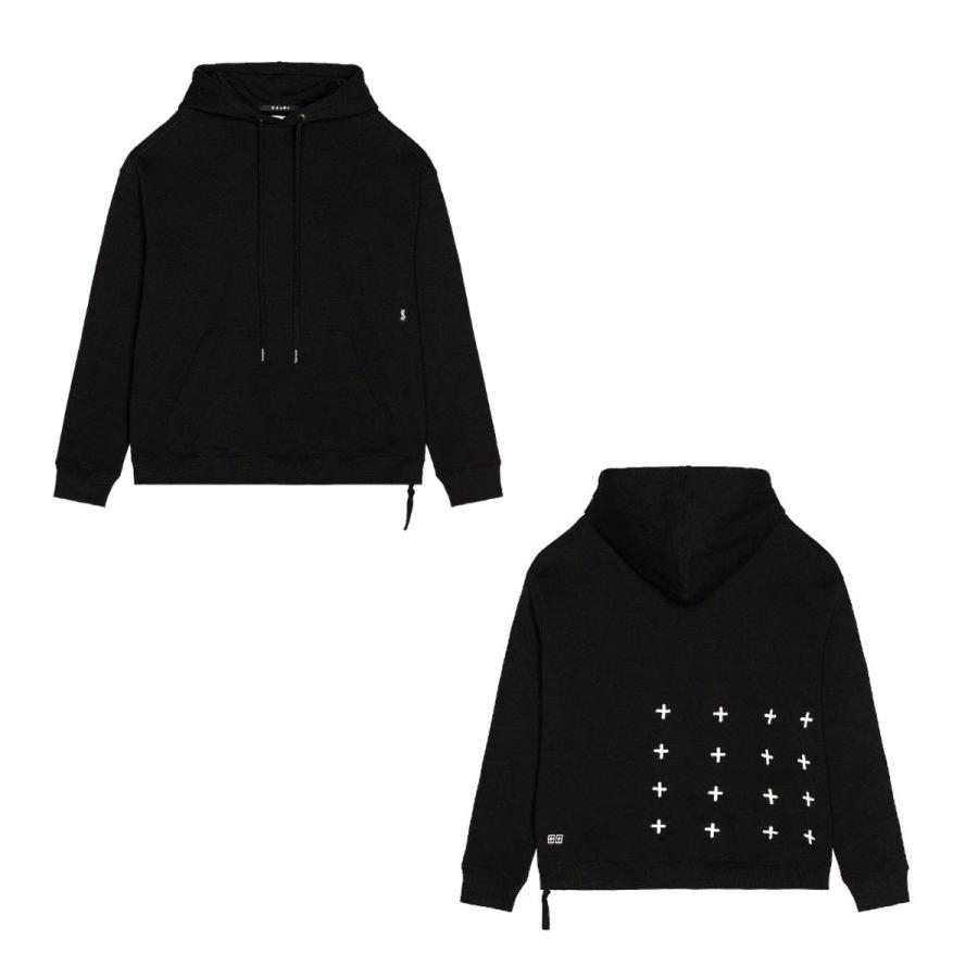 スビ メンズ パーカー 正規販売店 KSUBI バックプリント プルオーバー フーディー 4 X 4 BIGGIE HOODIE JET BLACK 500 クリスマス プレゼント ラッピング | Ksubi | 04
