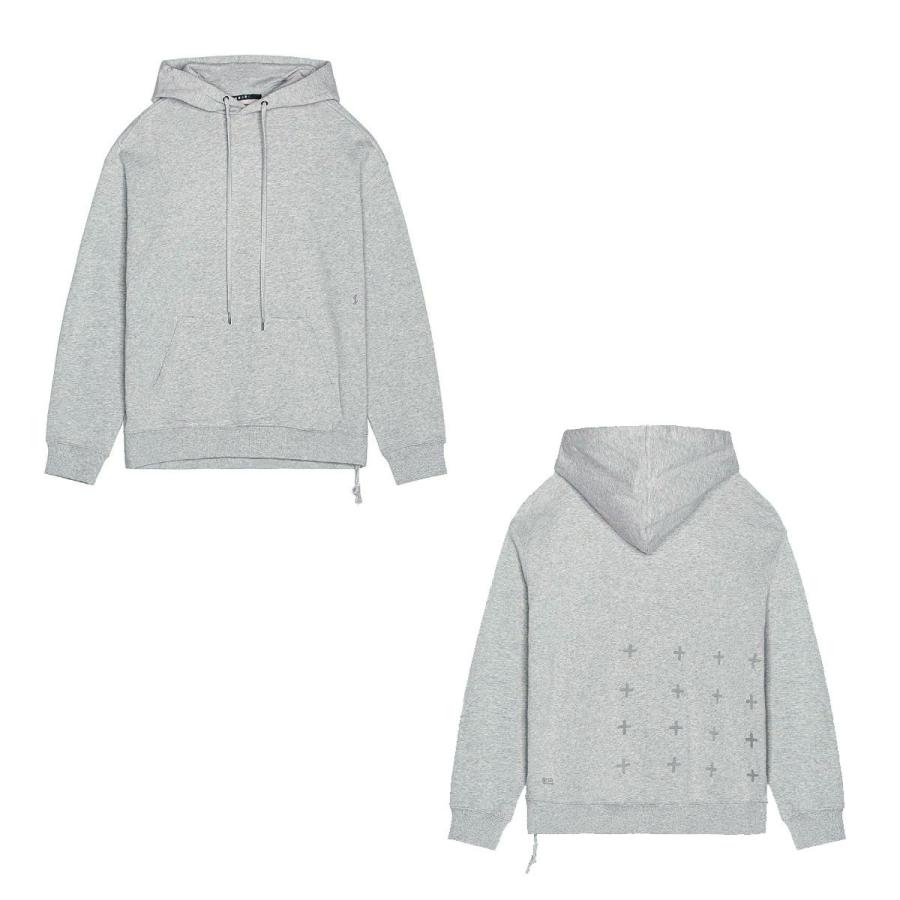 スビ メンズ パーカー 正規販売店 KSUBI バックプリント プルオーバー フーディー 4 X 4 BIGGIE HOODIE GREY MARLE 5000006292 LIGHGR | Ksubi | 04