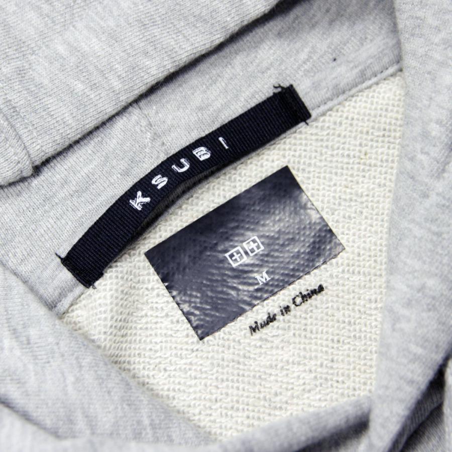 スビ メンズ パーカー 正規販売店 KSUBI バックプリント プルオーバー フーディー 4 X 4 BIGGIE HOODIE GREY MARLE 5000006292 LIGHGR | Ksubi | 09