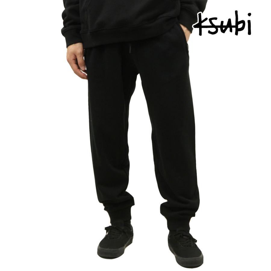 スビ メンズ スウェットパンツ 正規販売店 KSUBI シンプル フリースパンツ 4 X 4 TRAK JET FLEECE PANTS BLACK 500000 クリスマス プレゼント ラッピング | Ksubi