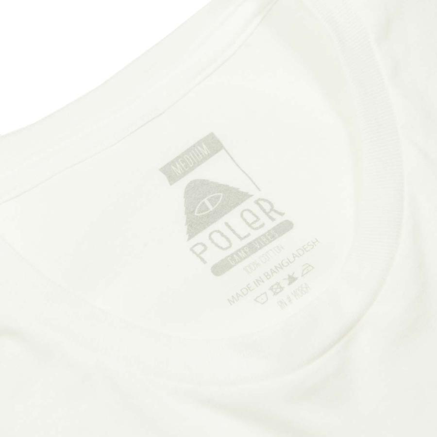 ポーラー メンズ 半袖Tシャツ 正規販売店 POLER ロゴ クルーネック FURRY FONT CREW TEE APM2010 WHITE｜mixon｜10