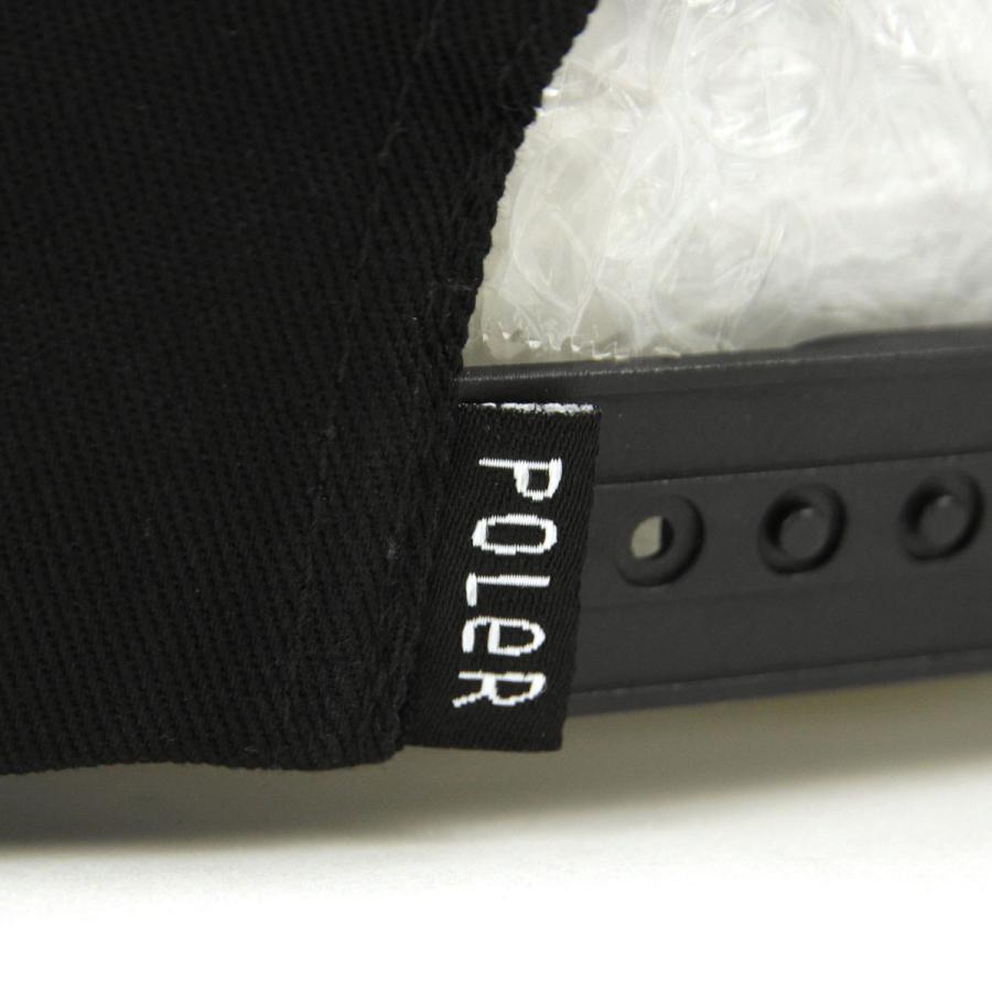 ポーラー メンズ レディース キャップ 正規販売店 POLER 帽子 VIBES PATCH HAT ACU7008 BLACK | POLeR | 06