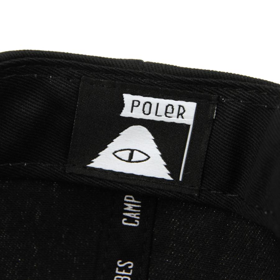 ポーラー メンズ レディース キャップ 正規販売店 POLER 帽子 VIBES PATCH HAT ACU7008 BLACK | POLeR | 09