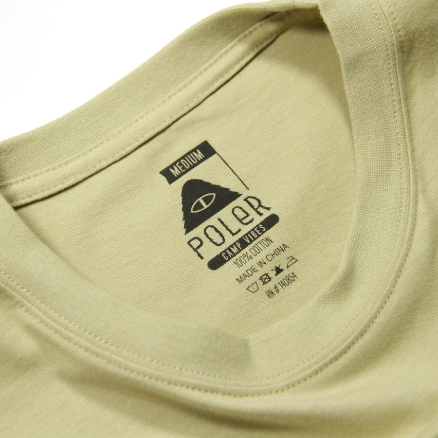 ポーラー メンズ 半袖Tシャツ 正規販売店 POLER バックプリント クルーネック RAINBRO RELAX FIT TEE D MCV0053-MGRY MOSS GRAY | POLeR | 09