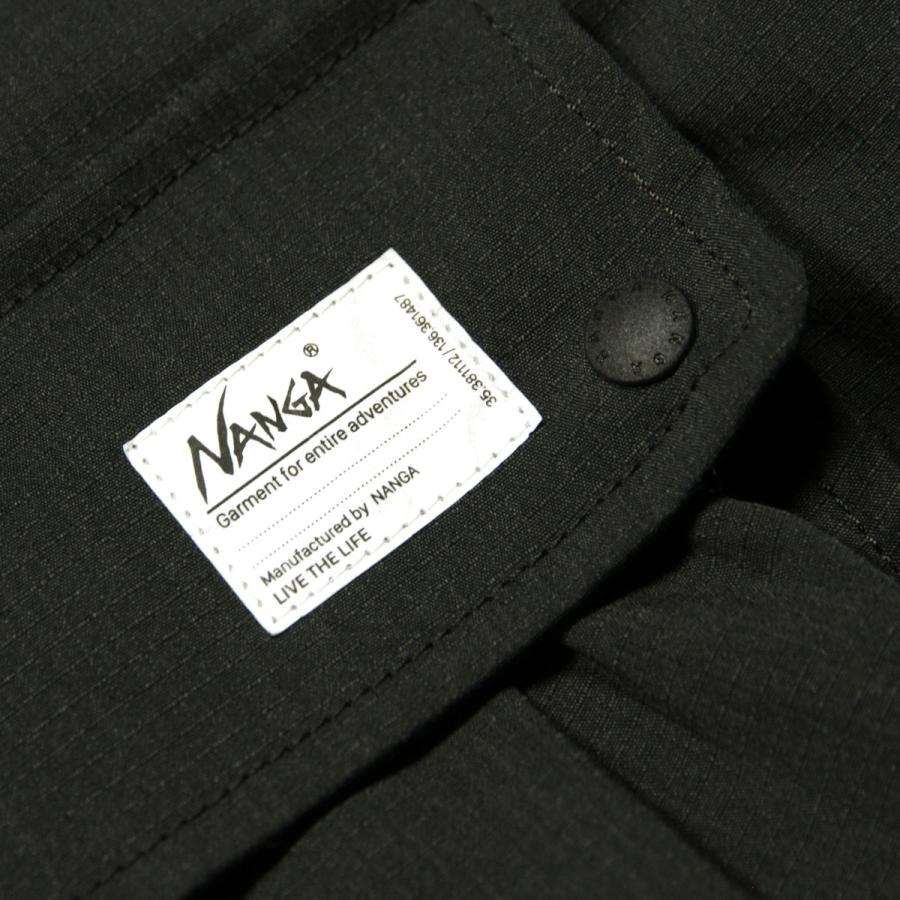 ナンガ メンズ ベスト 正規販売店 NANGA アウトドア リップストップ HINOC RIPSTOP FIELD VEST NW2421-1E204-A BLK BLACK | NANGA | 07