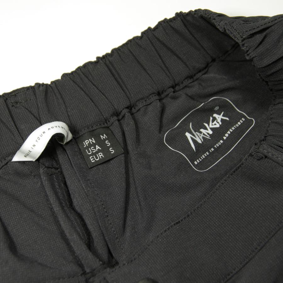 ナンガ メンズ ボトムス 正規販売店 NANGA アウトドア ポリエステル パンツ DotAir? COMFY TUCK TAPERED PANTS NW2411-1I906-A BLK BLACK｜mixon｜09