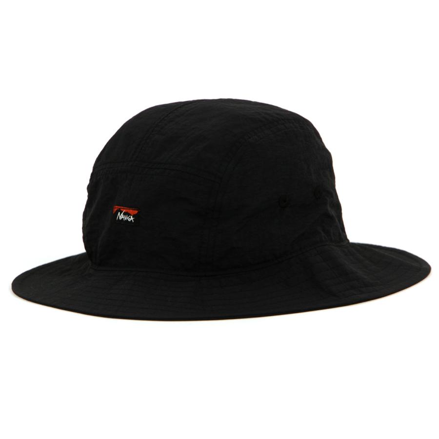 ナンガ メンズ レディース ハット 正規販売店 NANGA ナイロン サンシェードハット 帽子 NYLON TUSSER SUNSHADE HAT NA2221-3B501 BLACK | NANGA | 04