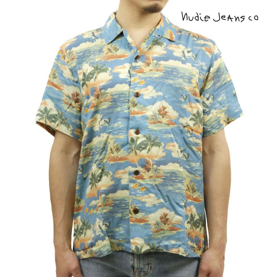 Nudie Jeans ヌーディージーンズ メンズ アロハシャツ 正規販売店 半袖 