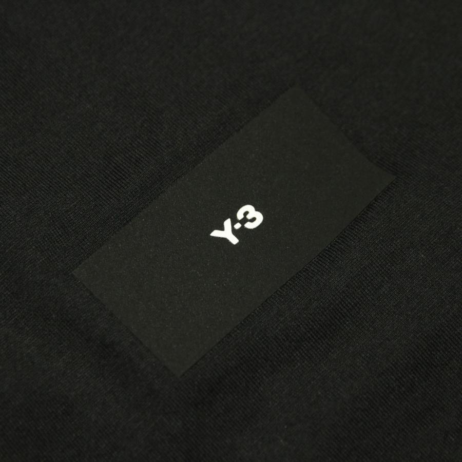 ワイスリー メンズ 半袖Tシャツ 正規品 Y-3 コットン クルーネック ロゴ LOOSE FIT BOXY SHORT SLEEVE TEE H44790 BLACK 父の日 プレゼント ラッピングの画像