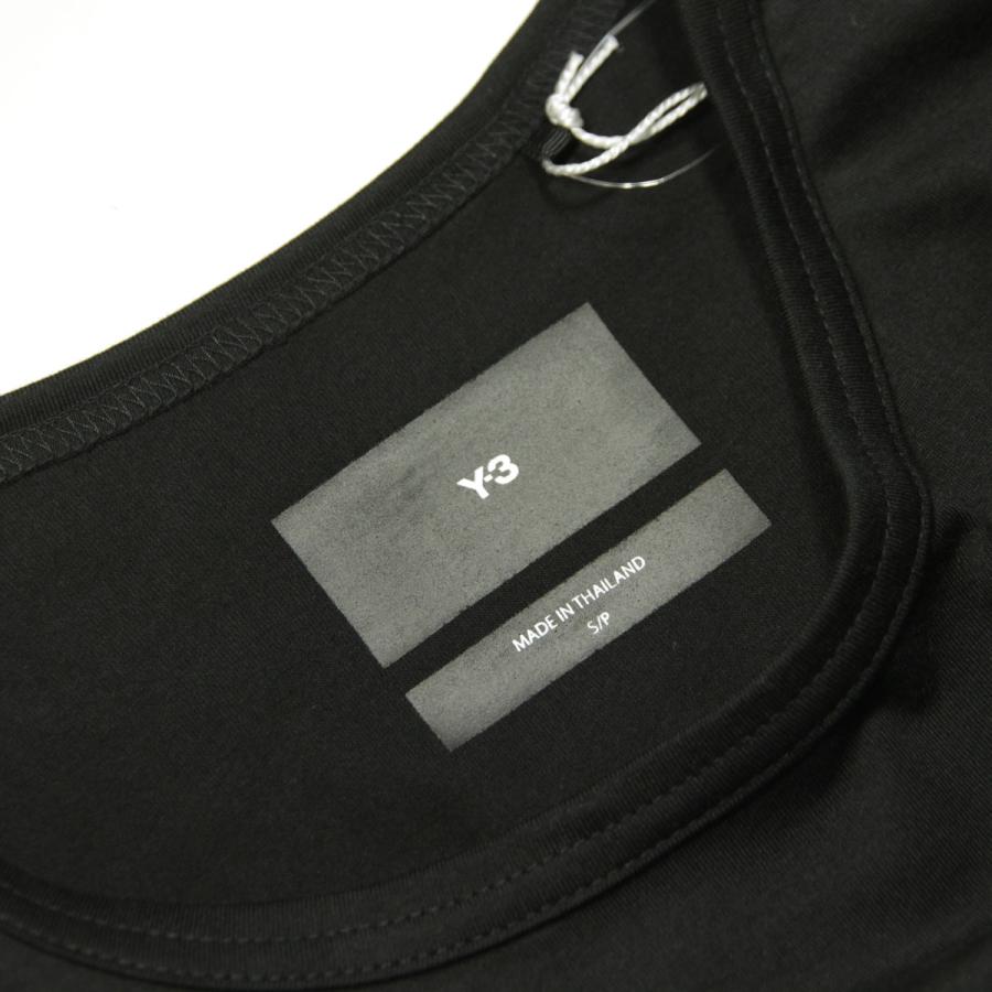 ワイスリー メンズ 半袖Tシャツ 正規品 Y-3 コットン クルーネック ロゴ LOOSE FIT BOXY SHORT SLEEVE TEE H44790 BLACK 父の日 プレゼント ラッピングの画像