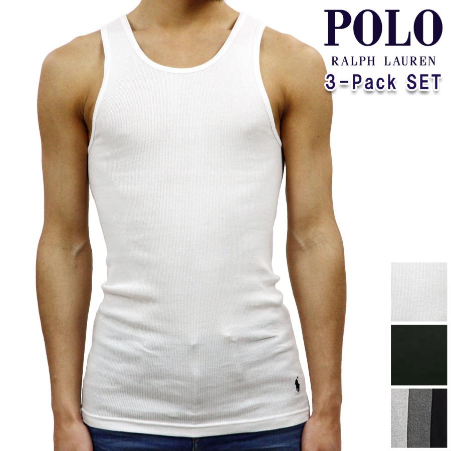 ポロ ラルフローレン アンダーウェア メンズ 正規品 POLO RALPH LAUREN 下着 3枚セット タンクトップ 3 PACK P3 CLASSIC FIT TANKS｜mixon｜02