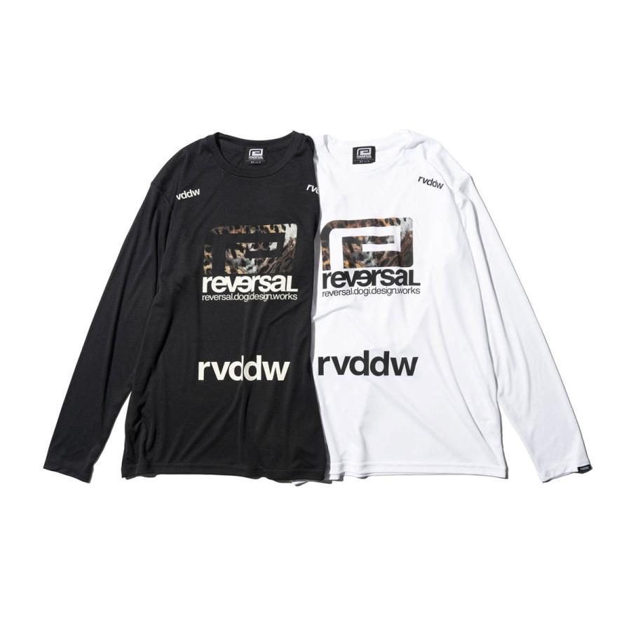 リバーサル メンズ 長袖Tシャツ 正規販売店 REVERSAL クルーネック ドライ ロンT ロゴ LEOPARD BIG MARK DRY LONG SLEEVE rv23aw151 BK BLACK｜mixon｜06