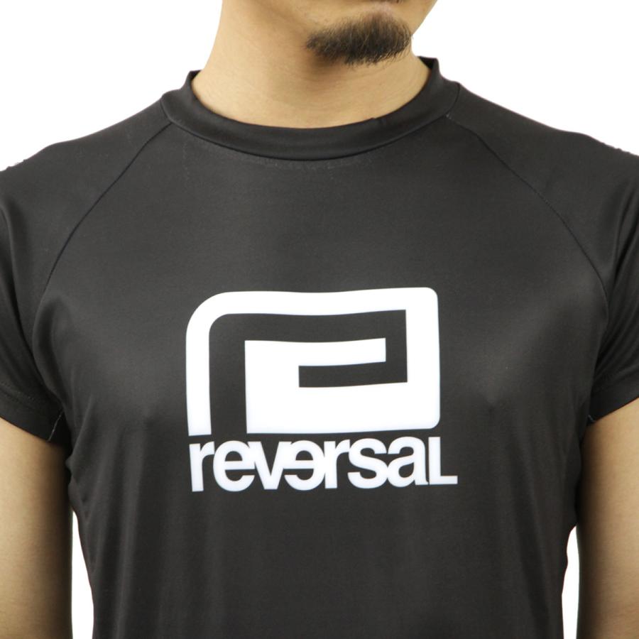 リバーサル メンズ ラッシュガード 正規販売店 REVERSAL 半袖 スポーツウェア ロゴ BASIC BIG MARK RASH GUARD rvbs055 BK BLACK｜mixon｜06