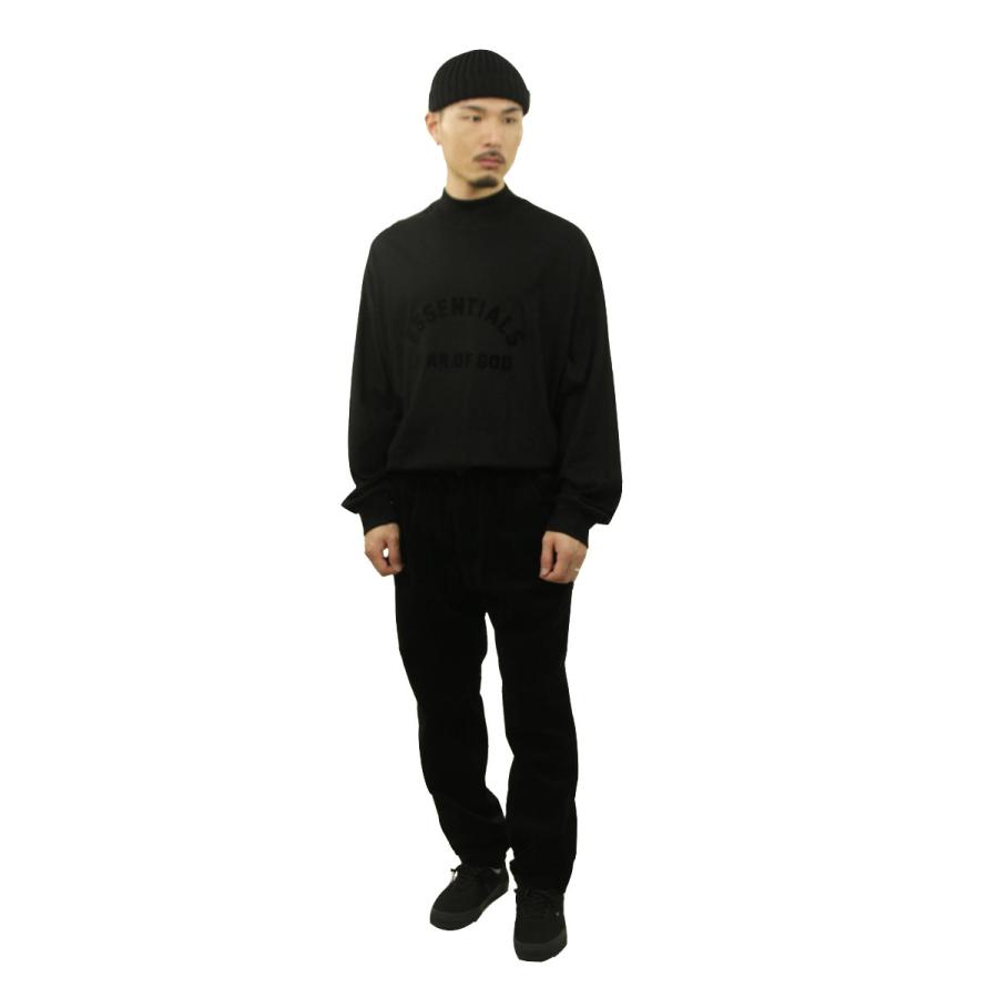 フィアオブゴッド fog essentials メンズ 長袖Tシャツ 正規品 FEAR OF GOD ロゴ ESSENTIALS FEAR OF GOD BONDING LONG SLEEVE T-SHIRT JET BLACK | FEAR OF GOD | 09