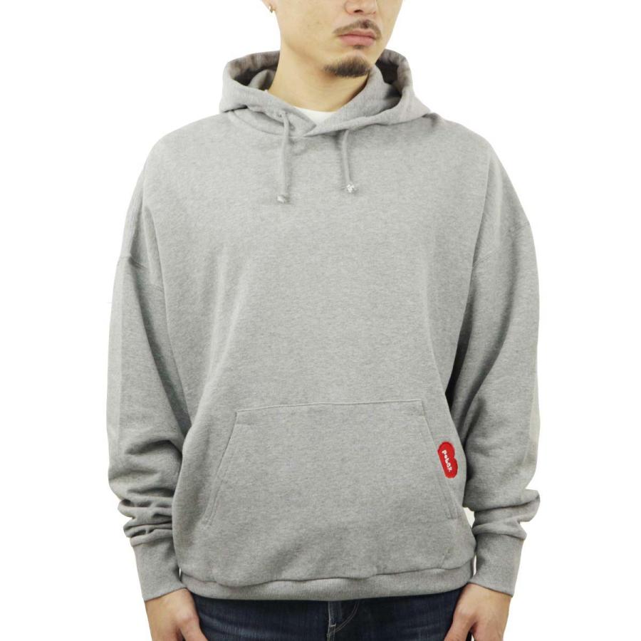 ポーラー メンズ パーカー 正規販売店 POLER ロゴ プルオーバー フーディー FURRY HEART HOOD PULL PARKA 233MCV0064-GRY GRAY | POLeR | 01