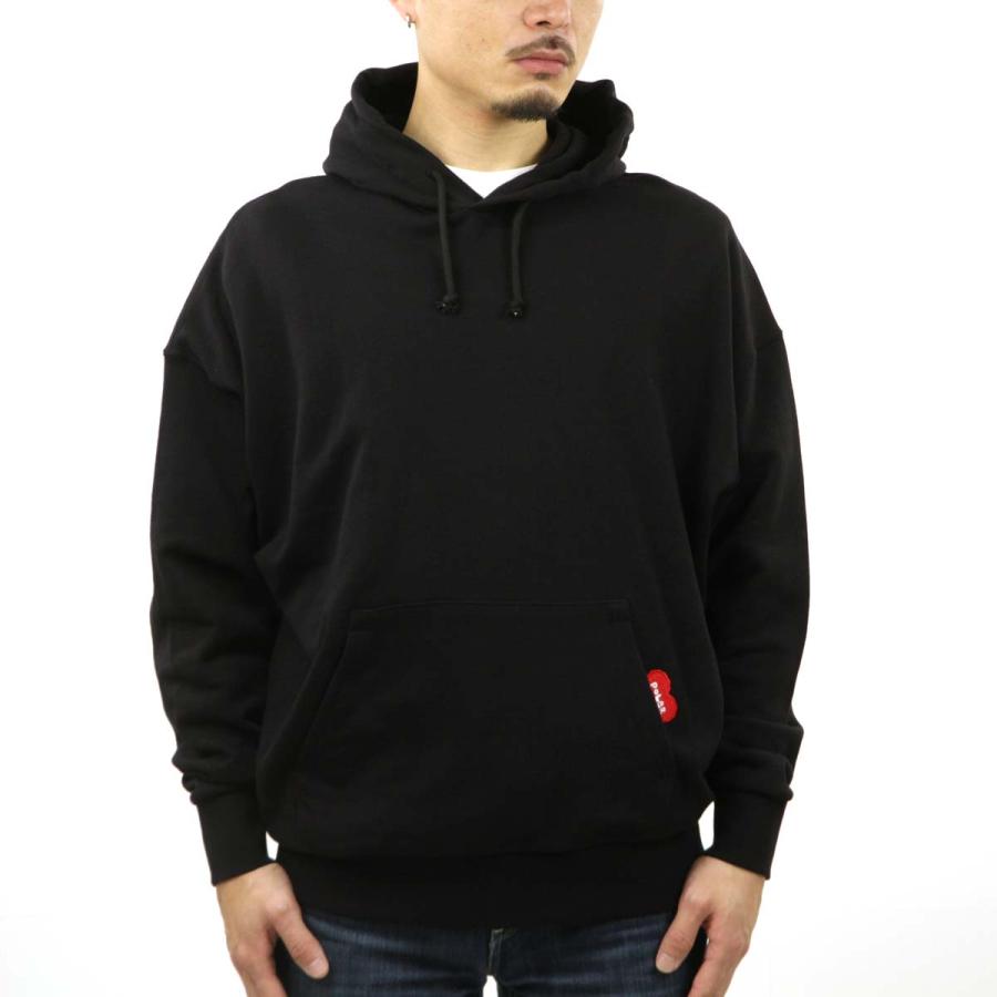 ポーラー メンズ パーカー 正規販売店 POLER ロゴ プルオーバー フーディー FURRY HEART HOOD PULL PARKA 233MCV0064-BLK BLACK | POLeR | 01