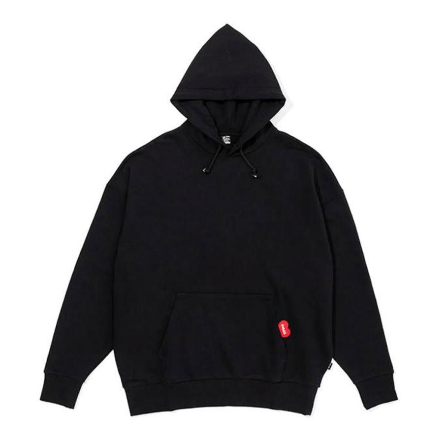 ポーラー メンズ パーカー 正規販売店 POLER ロゴ プルオーバー フーディー FURRY HEART HOOD PULL PARKA 233MCV0064-BLK BLACK | POLeR | 04