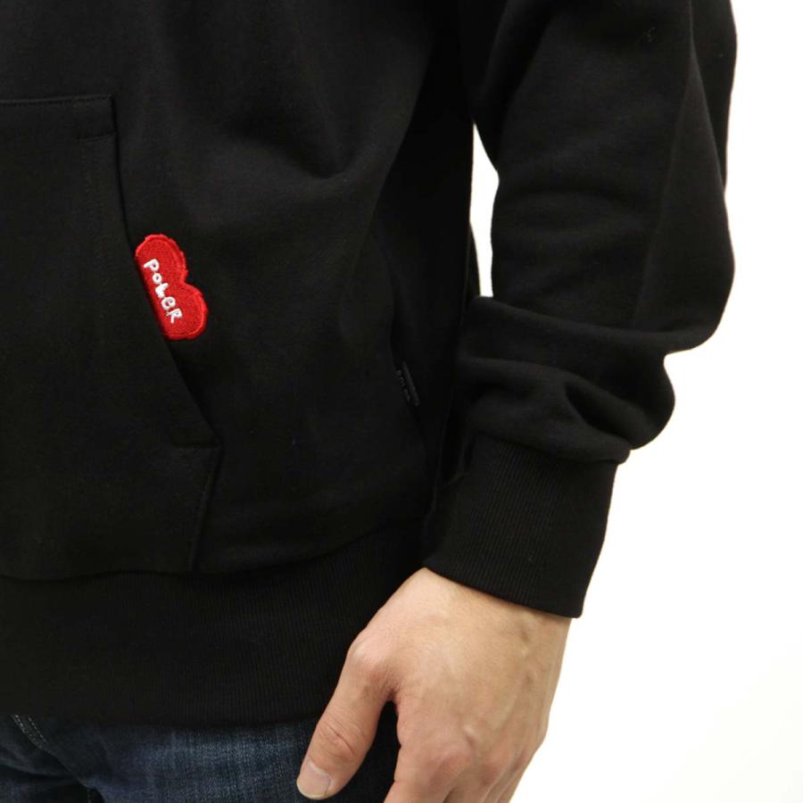 ポーラー メンズ パーカー 正規販売店 POLER ロゴ プルオーバー フーディー FURRY HEART HOOD PULL PARKA 233MCV0064-BLK BLACK | POLeR | 06