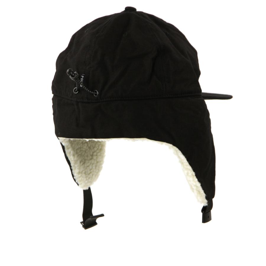 ポーラー メンズ レディース キャップ 正規販売店 POLER 帽子 フラップキャップ COTTON BOA FLAP CAP 233MCV0084-BLK BLACK｜mixon｜03