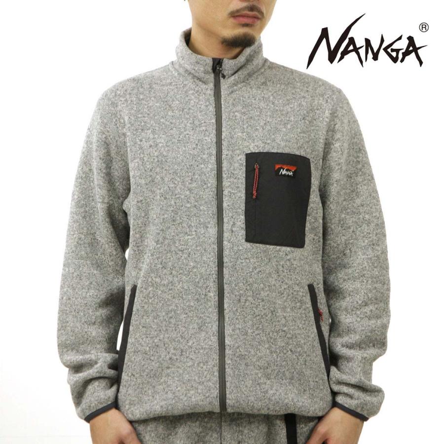 ナンガ メンズ フリースジャケット 正規販売店 NANGA ポーラーテック ブルゾン アウター POLARTEC FLEECE ZIP BLOUSON JACKET NW2241-1D509 GREY | NANGA