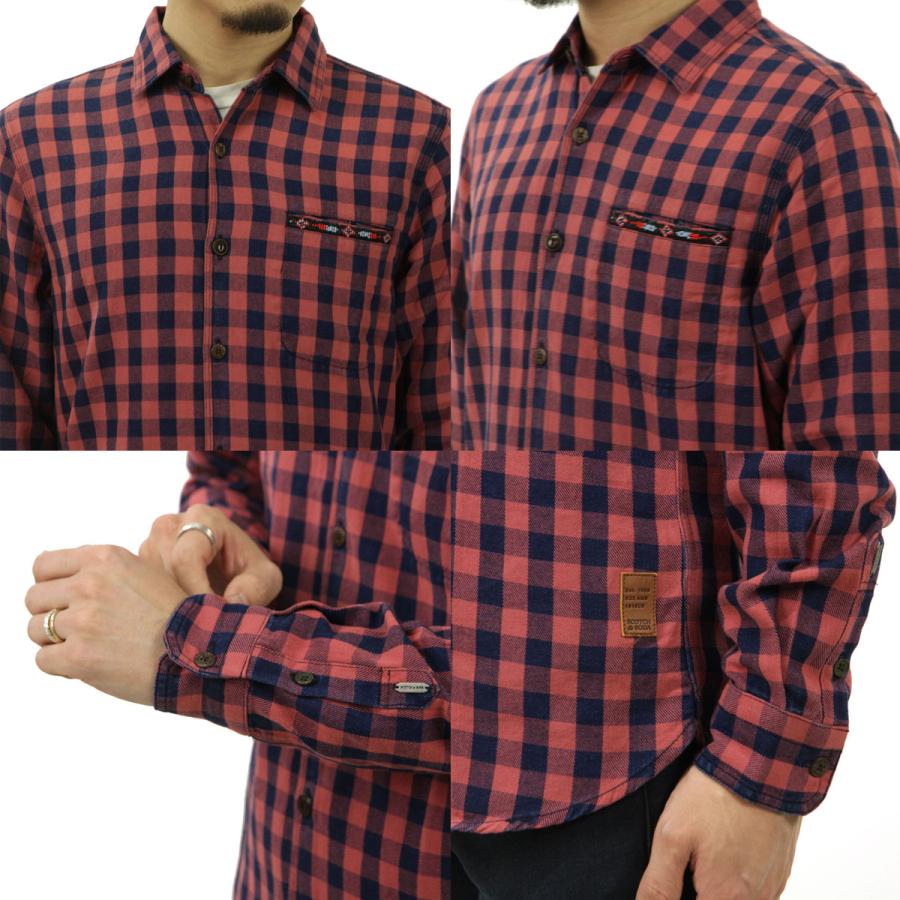 スコッチアンドソーダ メンズ チェックシャツ 正規販売店 SCOTCH＆SODA ボタンダウン 長袖シャツ WASHED INDIGO CHECK SHIRT COMBO A 165309 0217 51427 19 | SCOTCH＆SODA | 05