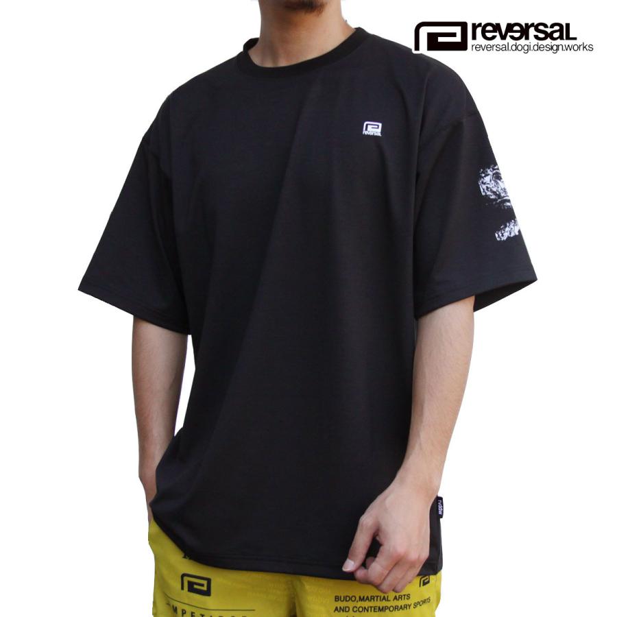 リバーサル メンズ 半袖Tシャツ 正規販売店 REVERSAL クルーネック オーバーサイズ PES MVS OVER SIZE TEE RV24SS051-BK BLACK | reversal