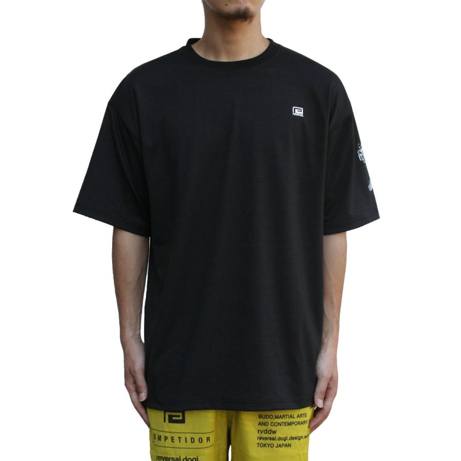 リバーサル メンズ 半袖Tシャツ 正規販売店 REVERSAL クルーネック オーバーサイズ PES MVS OVER SIZE TEE RV24SS051-BK BLACK | reversal | 01