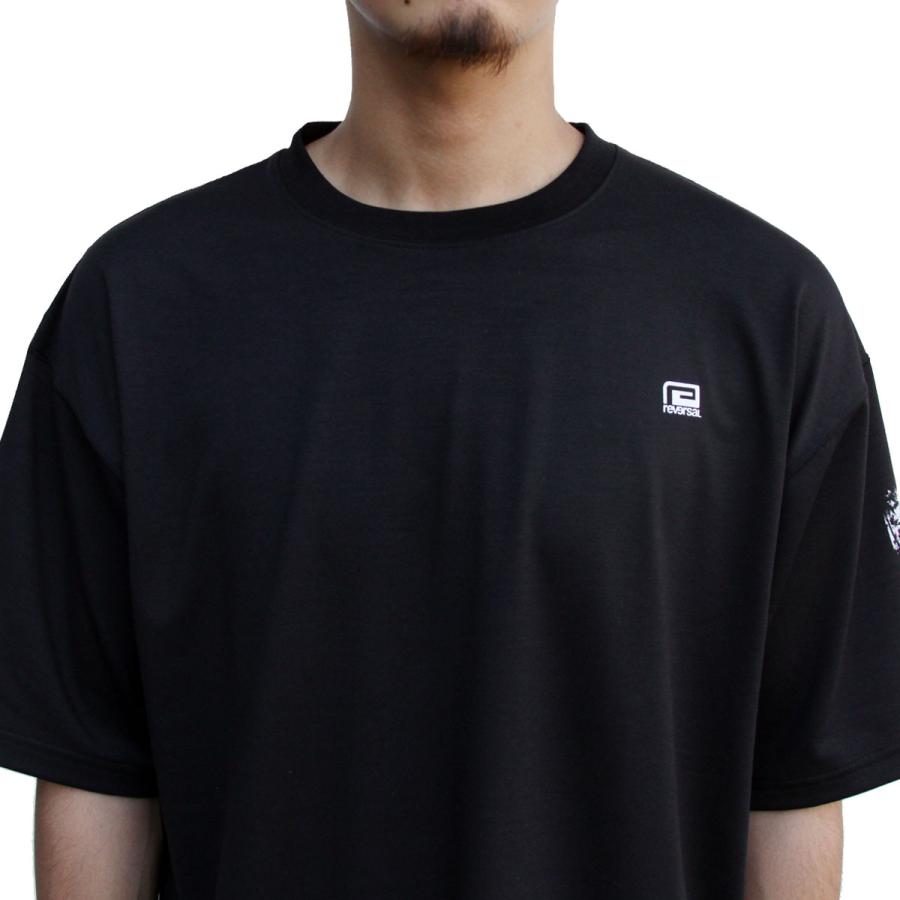 リバーサル メンズ 半袖Tシャツ 正規販売店 REVERSAL クルーネック オーバーサイズ PES MVS OVER SIZE TEE RV24SS051-BK BLACK | reversal | 06
