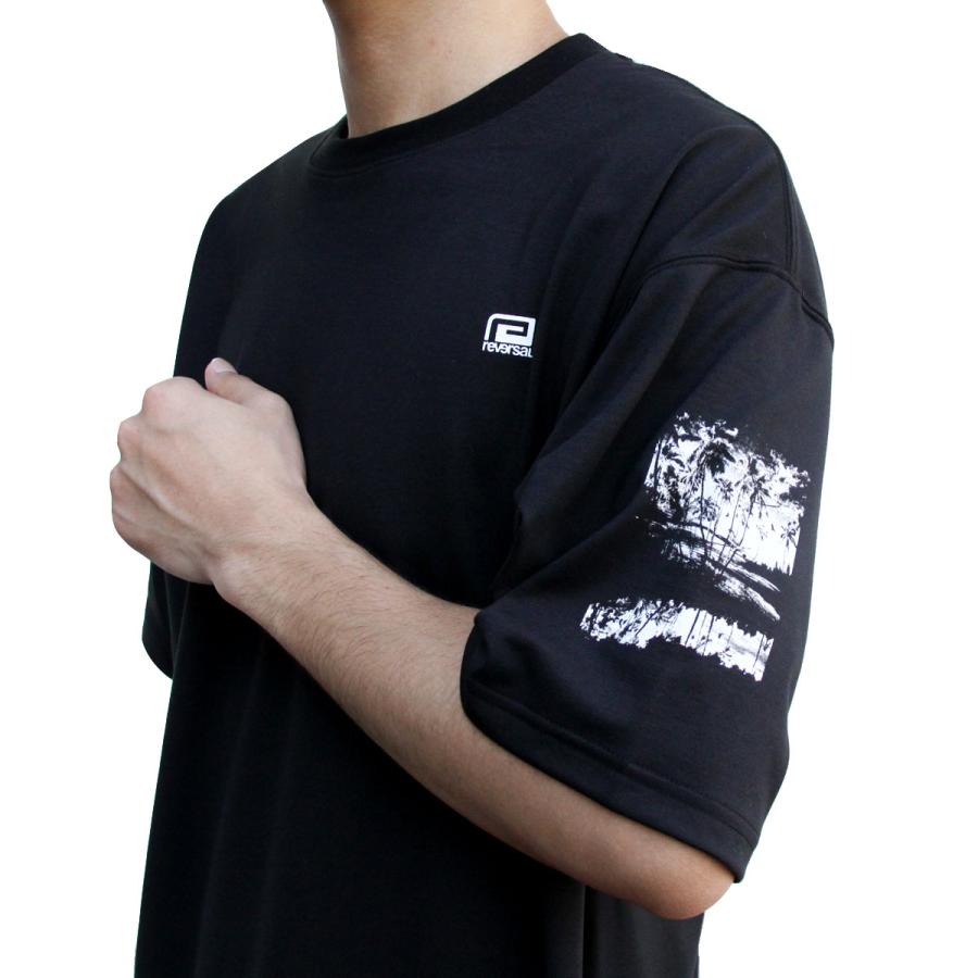リバーサル メンズ 半袖Tシャツ 正規販売店 REVERSAL クルーネック オーバーサイズ PES MVS OVER SIZE TEE RV24SS051-BK BLACK | reversal | 07