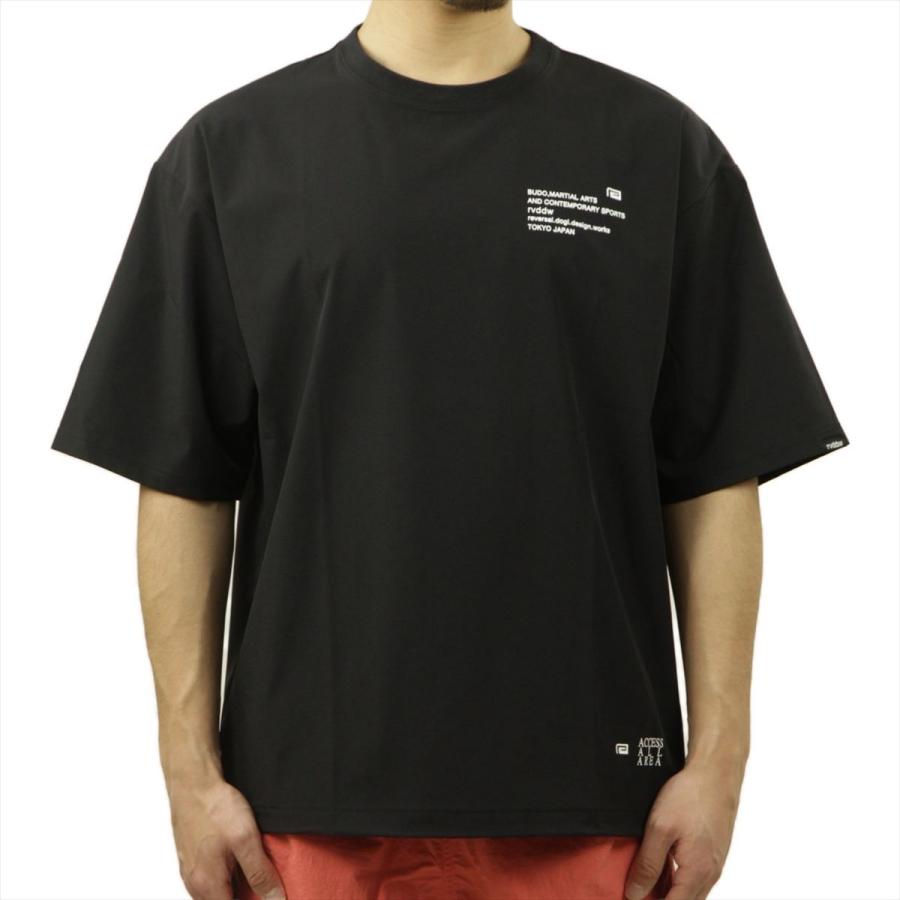 リバーサル メンズ 半袖Tシャツ 正規販売店 REVERSAL クルーネック オーバーサイズ ドライ 4WAY DRY OVER SIZE TEE RV24SS052-BK BLACK｜mixon｜02