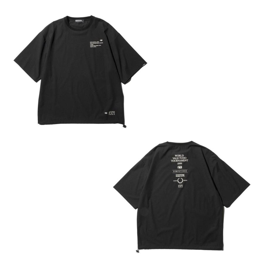 リバーサル メンズ 半袖Tシャツ 正規販売店 REVERSAL クルーネック オーバーサイズ ドライ 4WAY DRY OVER SIZE TEE RV24SS052-BK BLACK｜mixon｜05