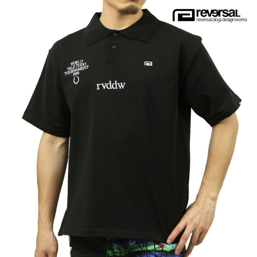 リバーサル メンズ ポロシャツ 正規販売店 REVERSAL 半袖 ニット PREMIUM KNIT POLO SHIRTS RV24SS054-BK BLACK | reversal